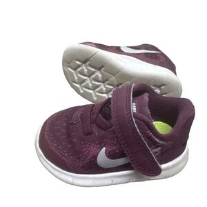 Nike Free RN Sneakers 3C Bordeaux Purple Baby‎ Toddler Tennis Shoes
